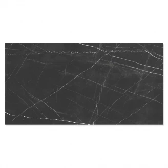 Marmor Klinker Blackquia Svart Polerad 120x240 cm-2
